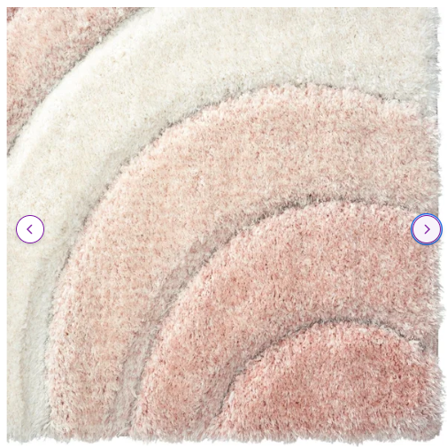 Koo Geometric Pink/Ivory Area Rug - 5'x7'