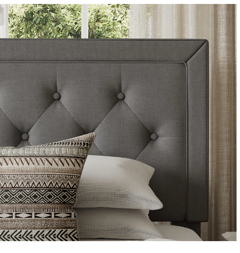 Hegg Tufted Upholstered Platform Bed - Full Size (1 Box)