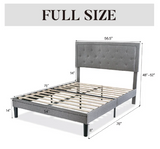 Hegg Tufted Upholstered Platform Bed - Full Size (1 Box)