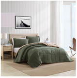 Nautica Beckett Microsuede Green Comforter Set, King