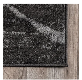 Amiia Abstract Accent Rug, Charcoal/Grey, 4'x6'