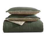 Nautica Beckett Microsuede Green Comforter Set, King