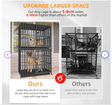 Stackable Heavy Duty Square Tube Dog Cage - Extra Large, One Cage Only