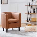 Birkan Faux Leather Armchair