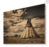 " Grey Native Tipi Shadows Of Heritage II "