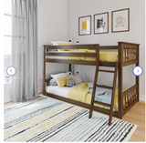 *SPECIAL* - Fairgrove Twin Over Twin Solid Wood Bunk Bed by Lark Manor™ - Twin Size