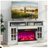 36 Inch 3-Sided 1500W Electric Fireplace with 7-Color Flame