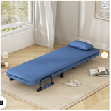 3-in-1 Convertible Sofa Bed with 5-Position Adjustable Backrest and Lumbar Pillow