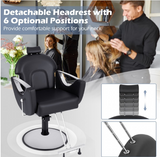 *SPECIAL * - 360°Swivel Reclining Salon Chair for Hair Stylist (DEFECTIVE PUMP)