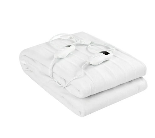 Queen, Electric Heated Mattress Pad,  8 Temperature 10h Timer white