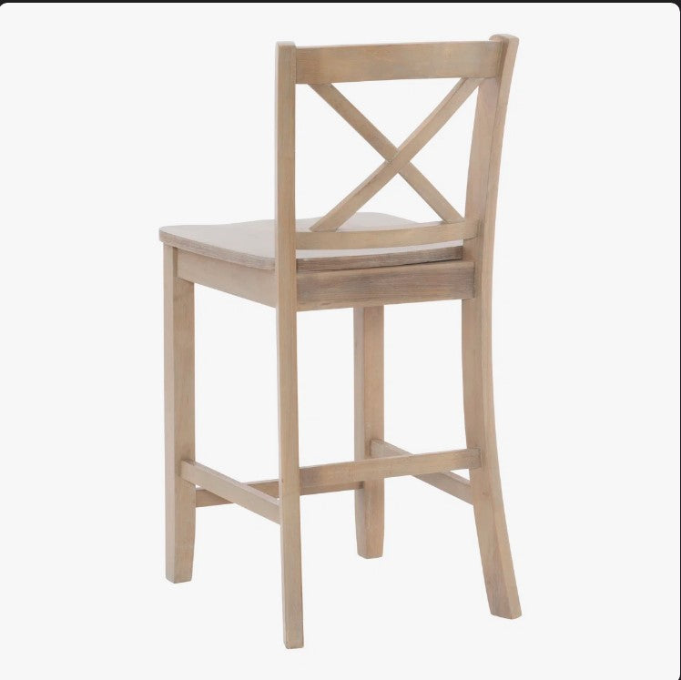 Fairbairn X Back Stool with Sold Wood Frame