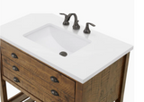 Grigg 37`` Bathroom Vanity, cultured marble