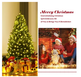 4 Feet Prelit, Clear or Multi option, Artificial Premium Hinged Christmas Tree