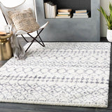 Shiloh Medium Grey/White Rug - 7'10 X 10'3