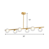 Tayvionna 6 - Light Kitchen Island Modern Linear Chandelier