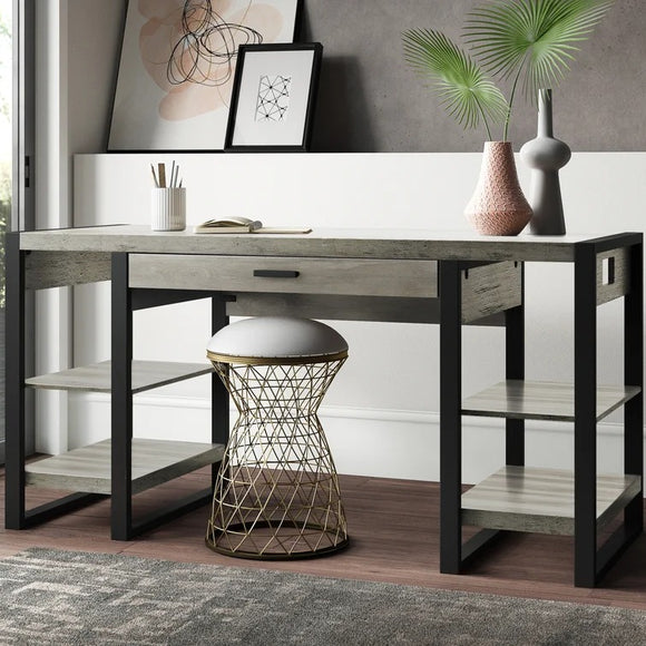 Theodulus Desk With Built-In USB ports