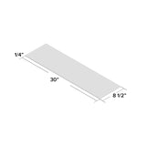 Waterhog Squares Stair Tread (Set of 4) - 8 1/2'' X 30''