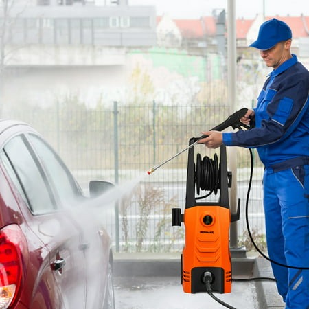 IronMax 3500PSI Electric Pressure Washer 2.6GPM 1800W w/ 2 Nozzles & Foam Lance Orange