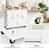 The Hampshire Rolling Kitchen Island Cart, Fully Assembled