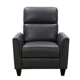 Northridge Home Contemporary Dual Power Top Grain Leather Recliner, small pick on back of armrest