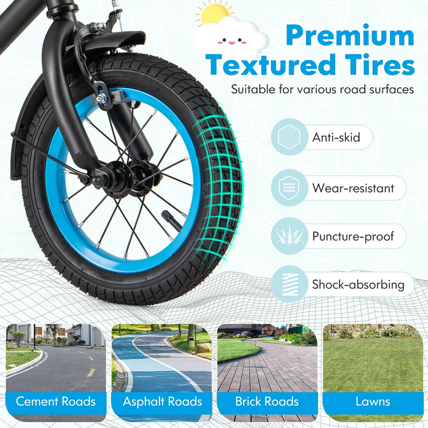 16-Inch Kids Bike Ages 4-7 with Handbrake and Coaster Brake , black, fully assembled