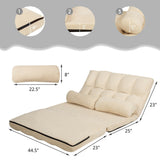 Foldable Floor 6-Position Adjustable Lounge Couch, SPECIAL