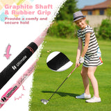 Junior Complete Golf Club Set with Stand Bag Rain Hood-Pink (Customer Return)