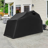 Outdoor Motorcycle Shelter Waterproof Motorbike Storage Tent with Cover-Black (Unassembled)