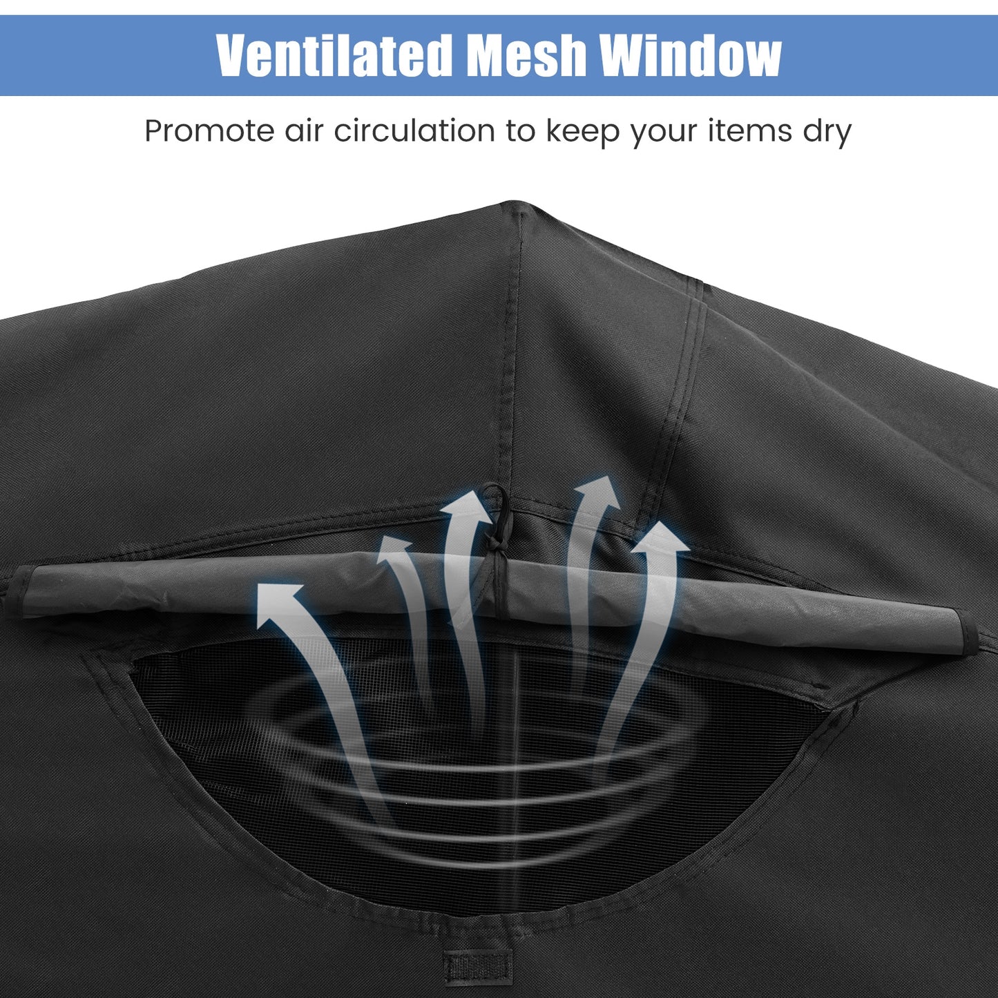 Outdoor Motorcycle Shelter Waterproof Motorbike Storage Tent with Cover-Black  (Unassembled)
