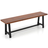 60 Inch Dining Bench 3 Person Entryway Shoe Bench with Metal Frame