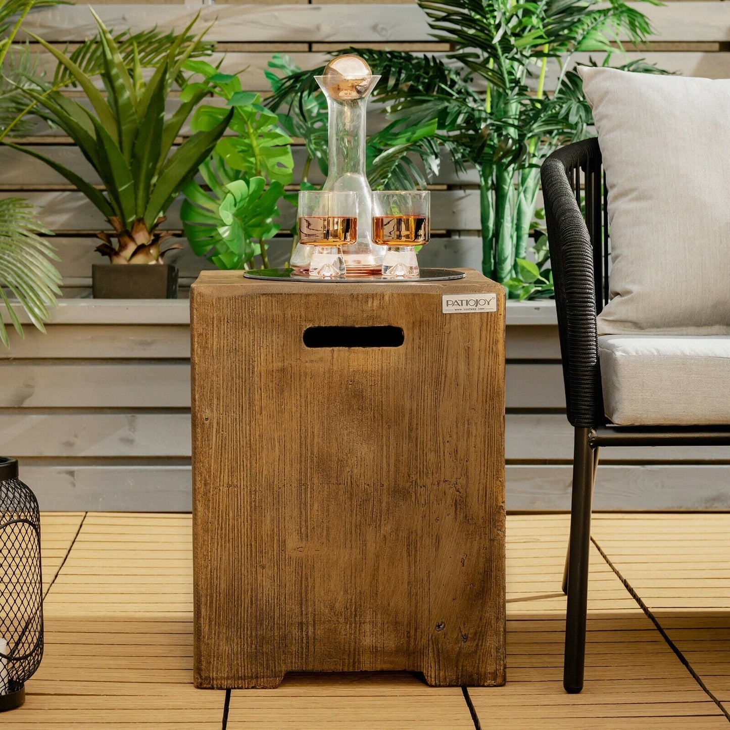 16" Outdoor Hideaway Table Cover for Standard 20 LBS Propane Tank