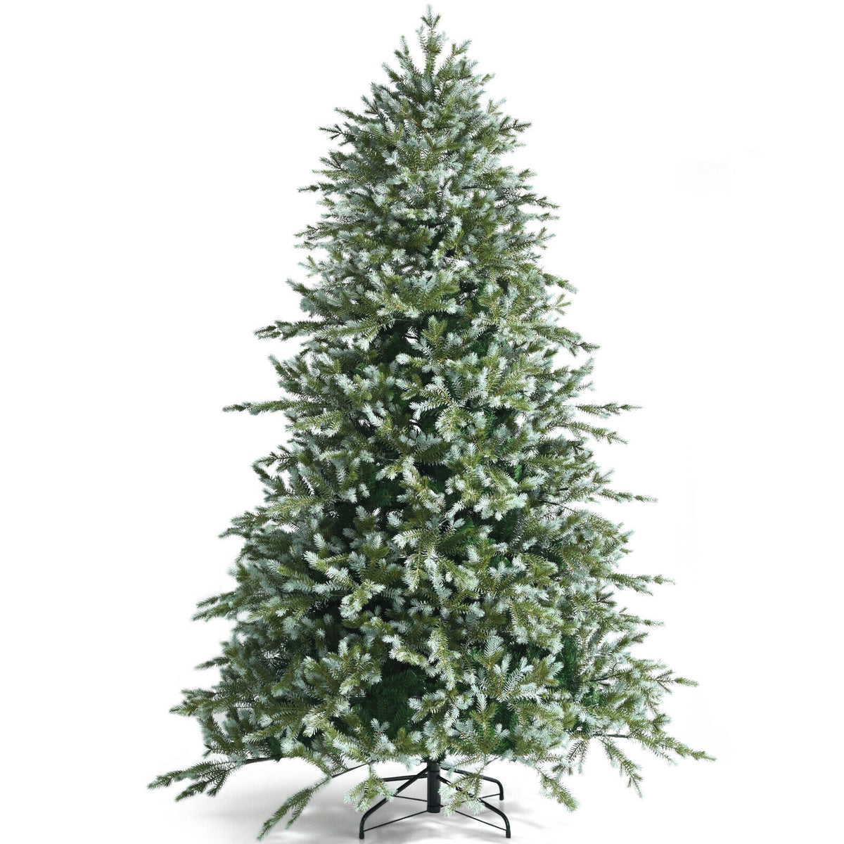 8 Feet Hinged Artificial Christmas Spruce Tree with Mixed PE and PVC Tips - FINAL SALE