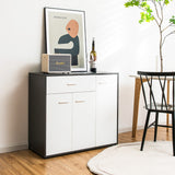 Buffet Sideboard Storage Cabinet with Spacious TableTop (Fully Assembled)