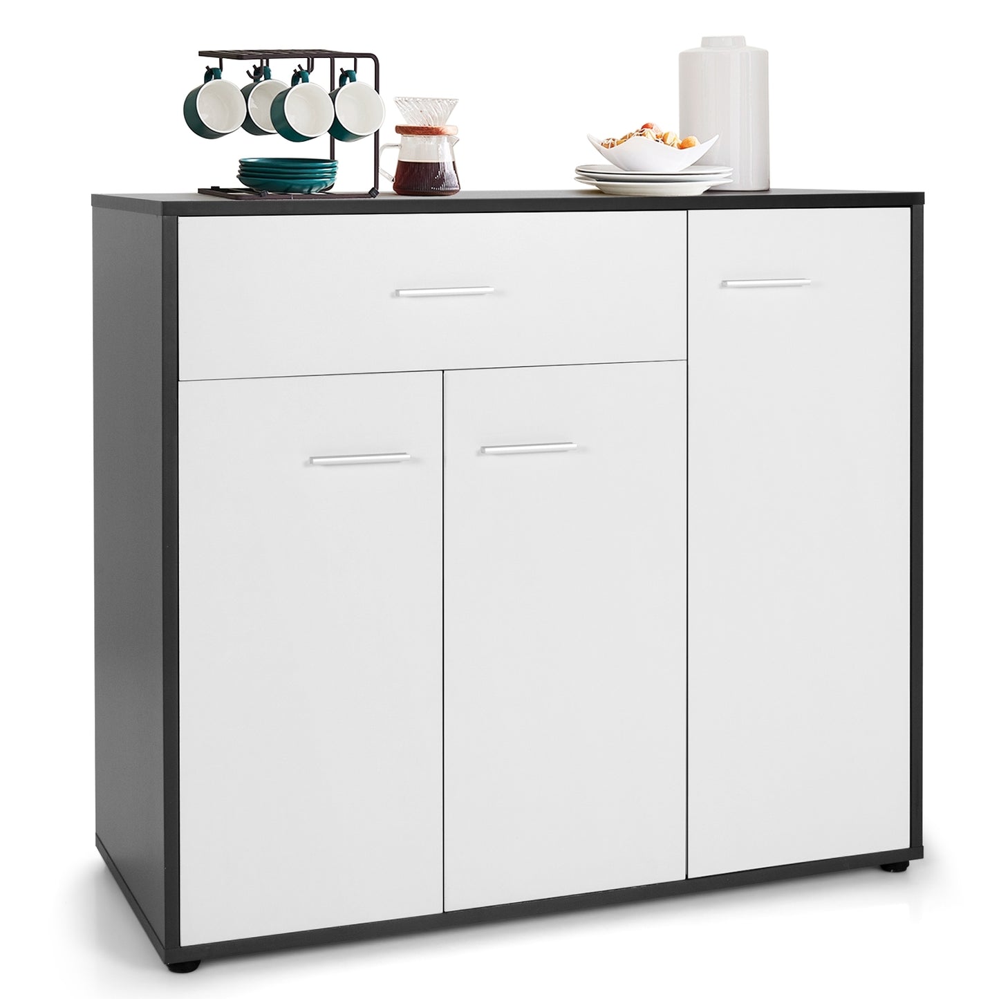 Buffet Sideboard Storage Cabinet with Spacious Table Top (Fully Assembled) (Scratch and Dent)