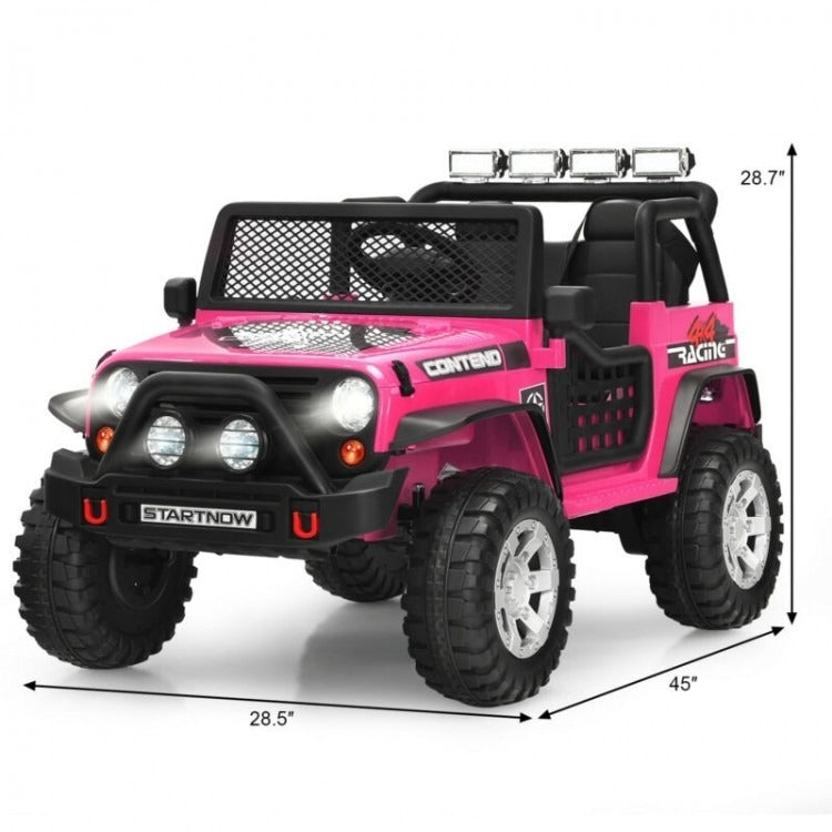 12V Kids Remote Control Electric  Ride On Truck Car with Lights and Music *UNASSEMBLED/IN BOX*