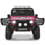 12V Kids Remote Control Electric  Ride On Truck Car with Lights and Music-Pink