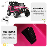 12V Kids Remote Control Electric  Ride On Truck Car with Lights and Music-Pink