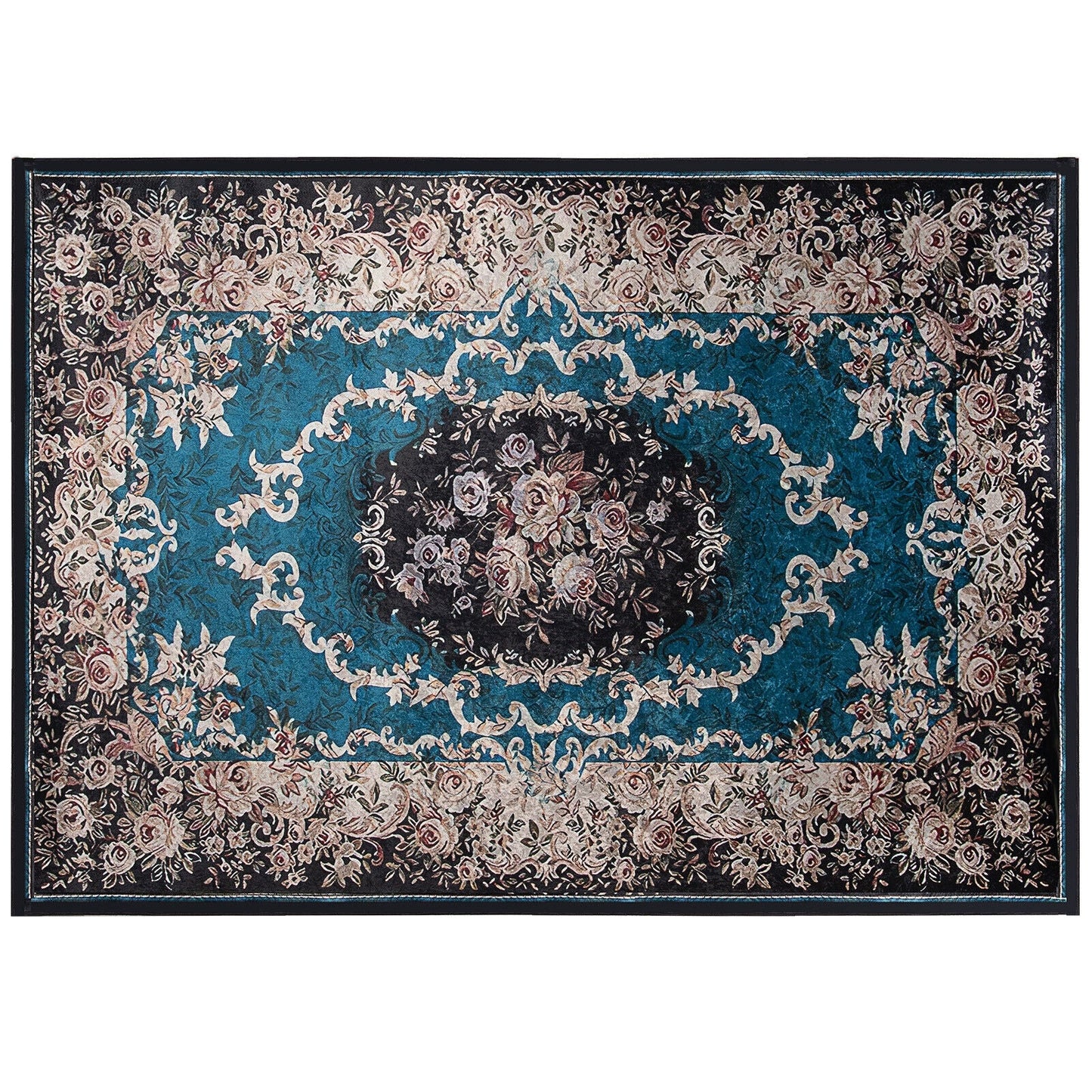 Area Rug with Non-Shedding Surface and Anti-slip Bottom-7'7" x 5'4"