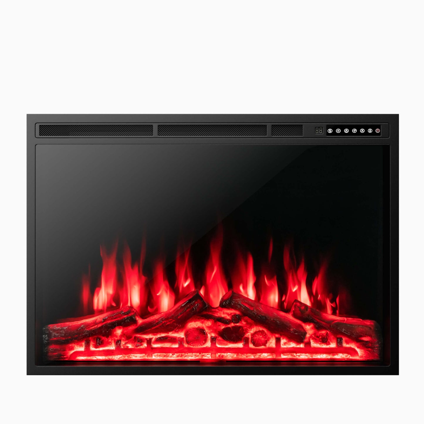 Scratch & Dent, 34/37 Inch Electric Fireplace Recessed with Adjustable Flames