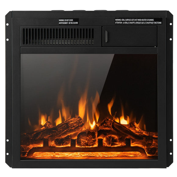 Special, 8 Inch Electric Fireplace Insert with 7-Level Adjustable Flame Brightness