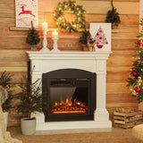 Special, 8 Inch Electric Fireplace Insert with 7-Level Adjustable Flame Brightness