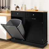 Kitchen Island Cabinet with  Shelf-Black, assembled, scratch & dent special