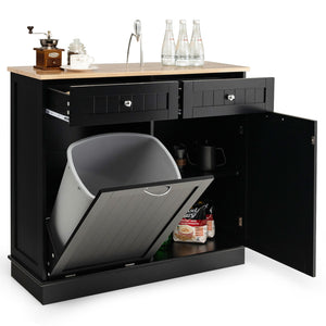 Kitchen Island Cabinet with  Shelf-Black, assembled, scratch & dent special