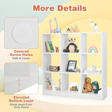 Modern 9-Cube Bookcase with 2 Anti-Tipping Kits for Books Toys Ornaments *SCRATCH & DENT*