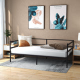 Twin Size Metal Daybed Frame for Living Room Bedroom (1 Box, Unassembled)