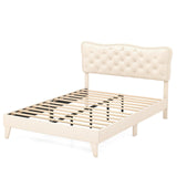 *SPECIAL* -Full Size Bed Frame with Nail Headboard and Wooden Slats