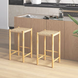 NO TAX SPECIAL, 26 Inch Dining Bar Stool Set of 2-Natural