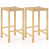 NO TAX SPECIAL, 26 Inch Dining Bar Stool Set of 2-Natural