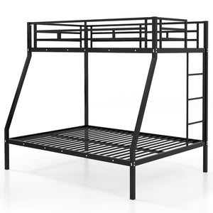 Twin over Full bunk bed,  No Box Spring Needed-Black, 1 box, unassembled special