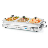 2 in 1 Electric Buffet Server, Warming Tray with Temperature Control